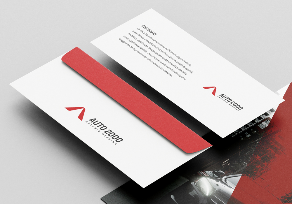 Brand identity e immagine coordinata aziendale Auto 2000